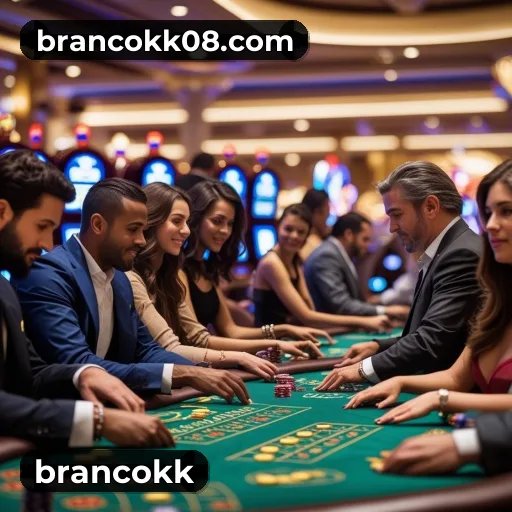 App brancokk para iOS e Android — interface mobile, login biométrico e PIX integrado